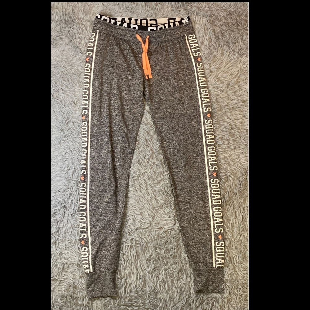 “Squad Goals” gray joggers